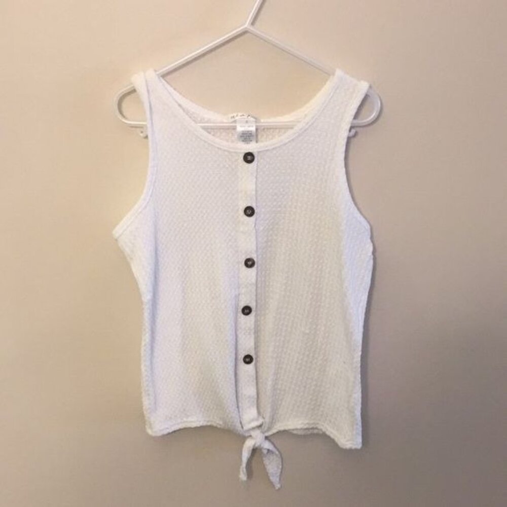 White Fawn girls small tank top white